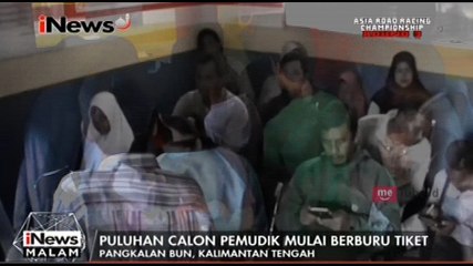 Ribuan Calon Pemudik Berburu Tiket Kapal Laut di Kalteng