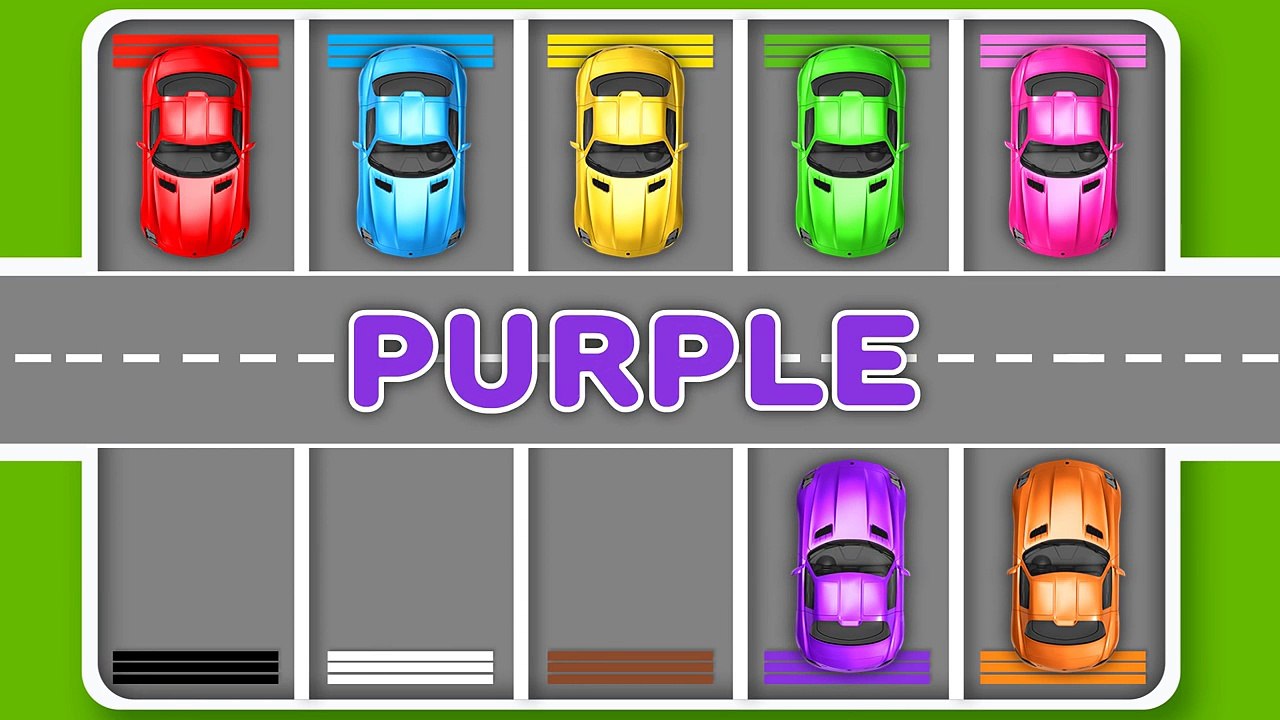 Learn Colors with Car Parking Street Vehicles Toys - Colors Videos for Children