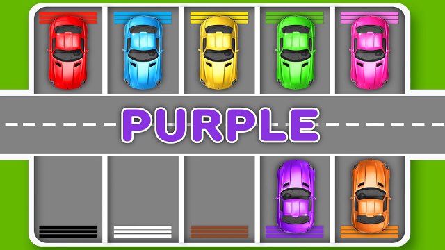 Learn Colors with Car Parking Street Vehicles Toys - Colors Videos for Children