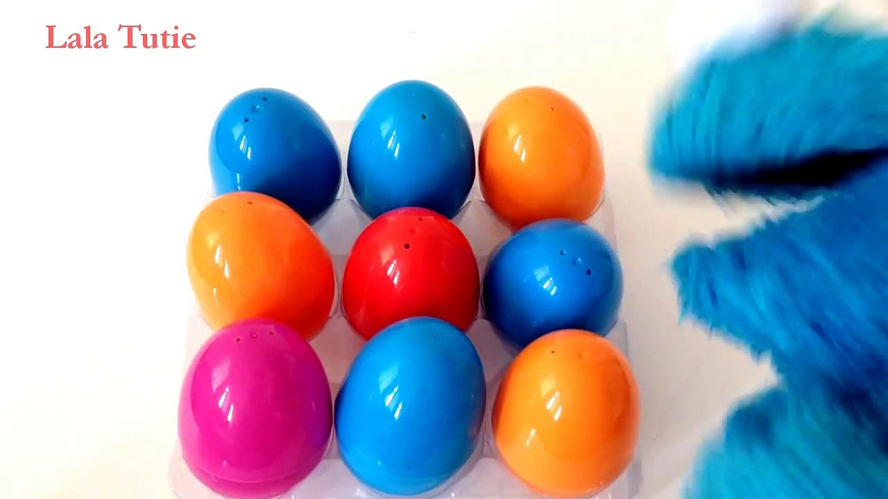 Sesame Street 11 Awesome SURPRISE EGGS Cookie Monster Bert Ernie Big Bird Oscar Mumford Ho