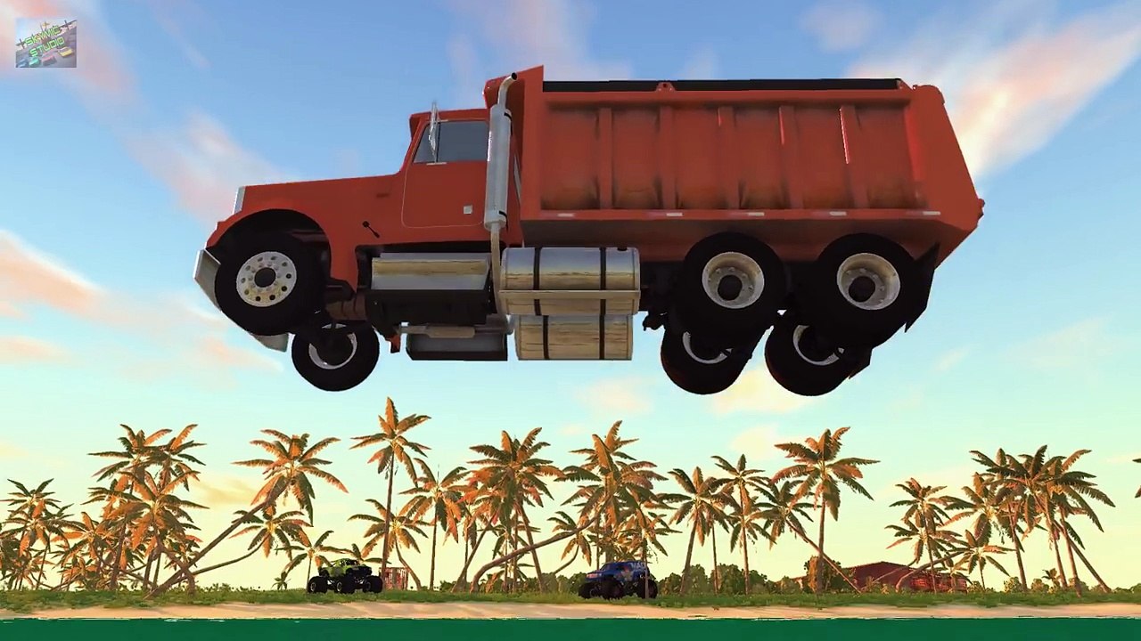 Beamng drive - Water Crashes Test #1 (crashing into water)