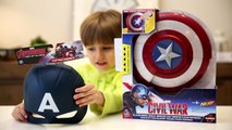 Captain America Nerf Blaster Reveal Shield Civil War Toy Review