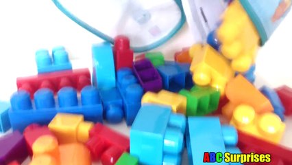 HUNDREDS OF FOAM BUILDING BLOCKS Toys for Kids BUILDING A CASTLE Learn Shapes ABC Surprise