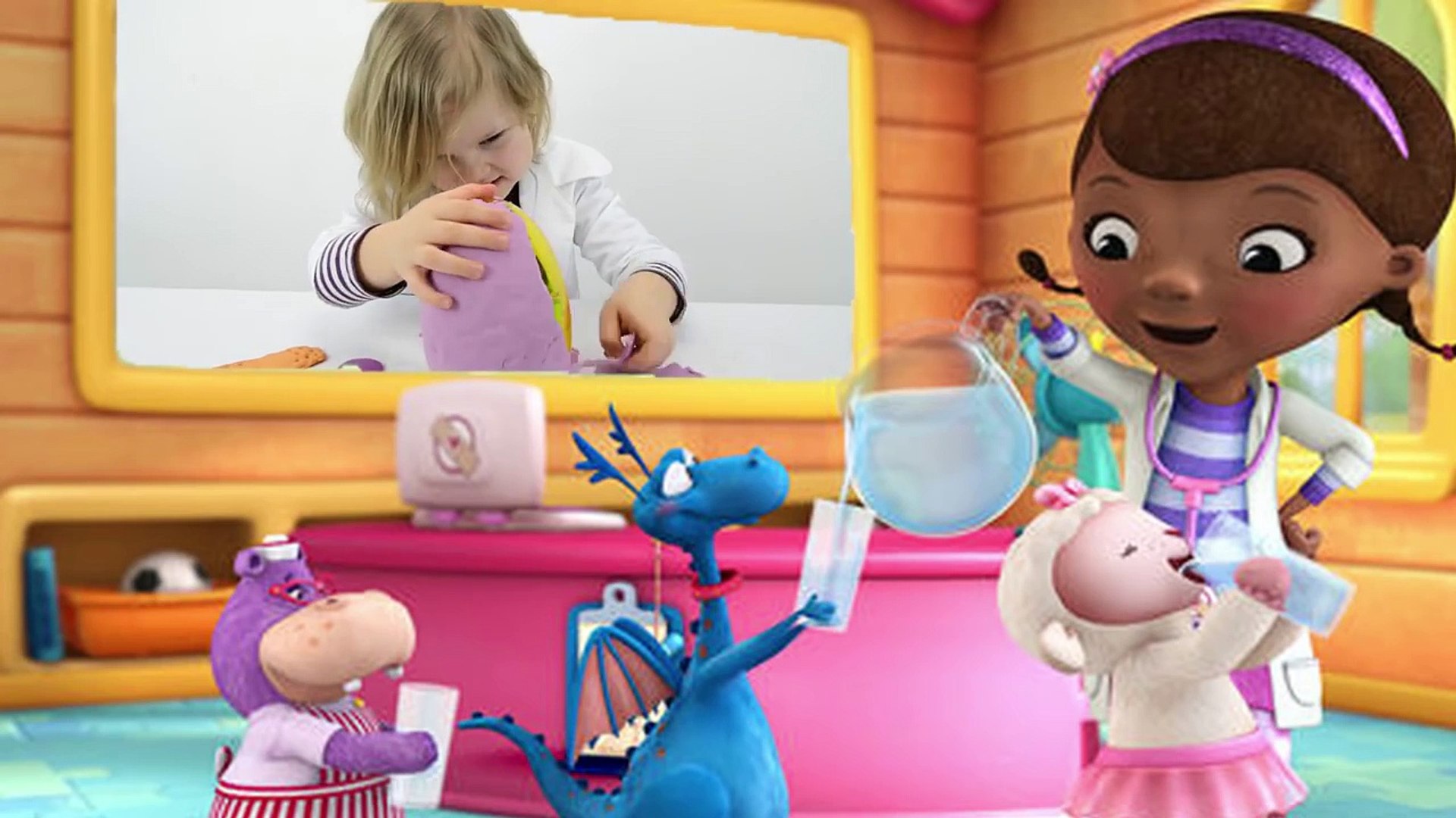 ⁣DOC MCSTUFFINS PET VET GIANT EGG - Worlds Biggest Disney Junior Doc toys egg