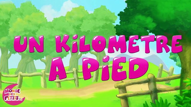 Un kilomètre à pied, ça use les souliers.-k