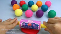 Play and Learn Colors Glitter Play Doh Balls with Christmas Themed Molds Fun & Creative fo