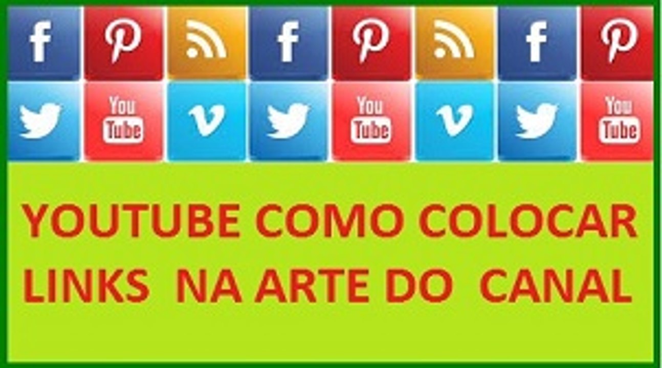 Youtube Colocar Link na Arte do Canal