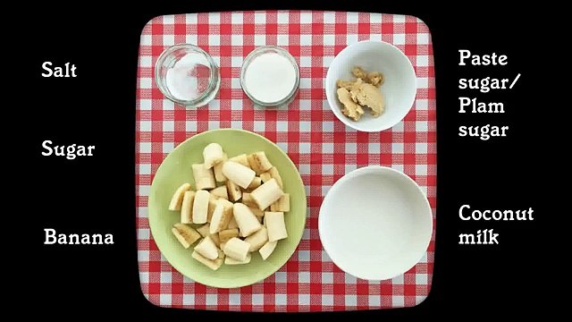 Banana in coconut milk- Thai dessert - YouTube