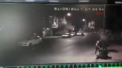 Zonguldak - Sahur Vaktinde Motosiklet Hırsızlığı Güvenlik Kamerasında