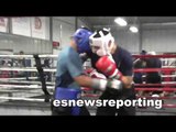 brandon rios watching mikey garcia sparring talking shit - EsNews Boxing