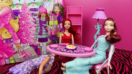 Barbie Birthday Month Surprise Daily Presents with Disney Frozen Elsa in Advent Calendar D
