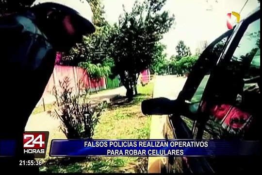 Operativo para detectar robo de celulares solo se realiza con vehículos de la PNP