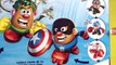 Mr Potato Head Mixable Mashable Heroes Iron Man Captain America Spider man Wolverine toys