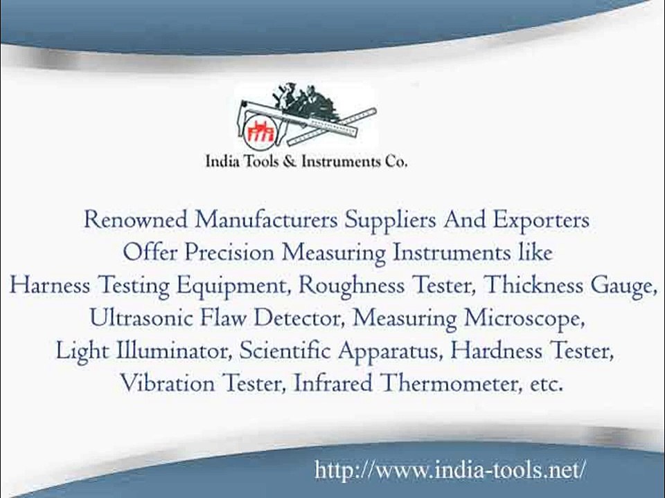 Coating Thickness Gauge Manufacturers - India Tools  Instruments Co