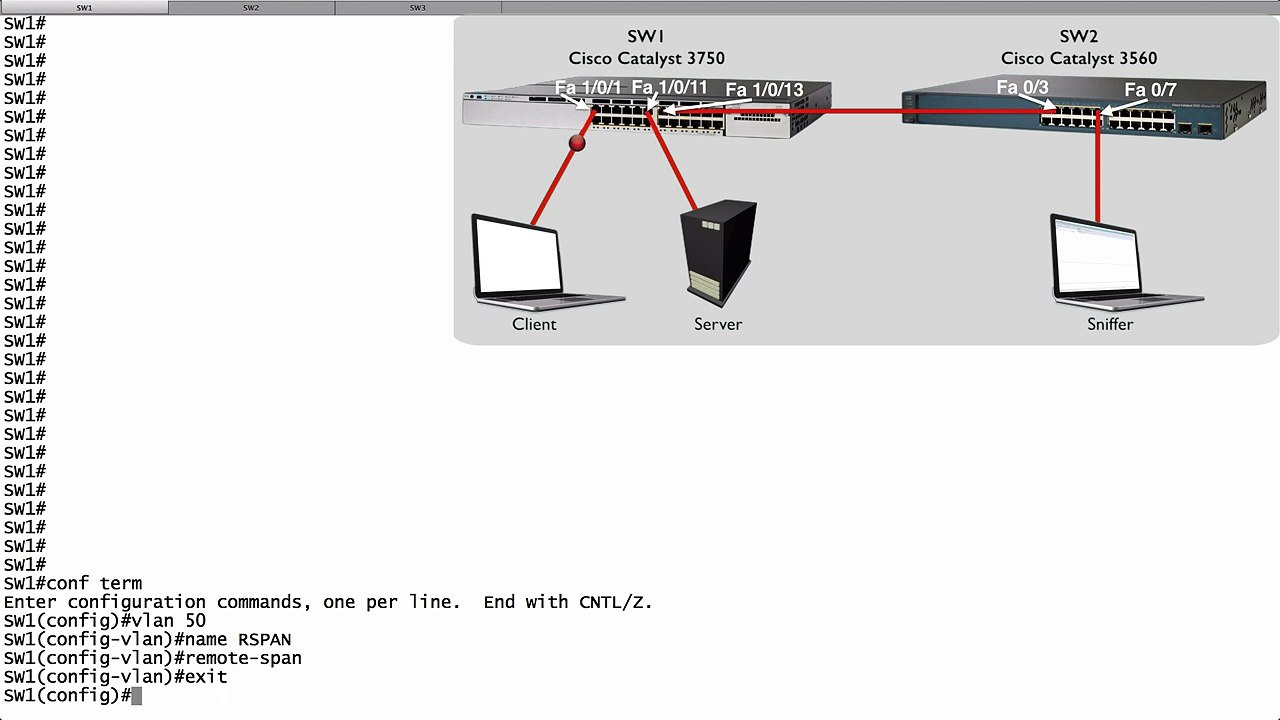 Lesson 1.8- RSPAN - CCNP Routing and Switching SWITCH 300-115 Complete Video Course