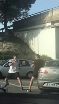 Vous allez assisté à la bagarre la plus ridicule entre 2 automobilistes... Road rage pourrie