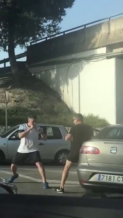 Vous allez assisté à la bagarre la plus ridicule entre 2 automobilistes... Road rage pourrie