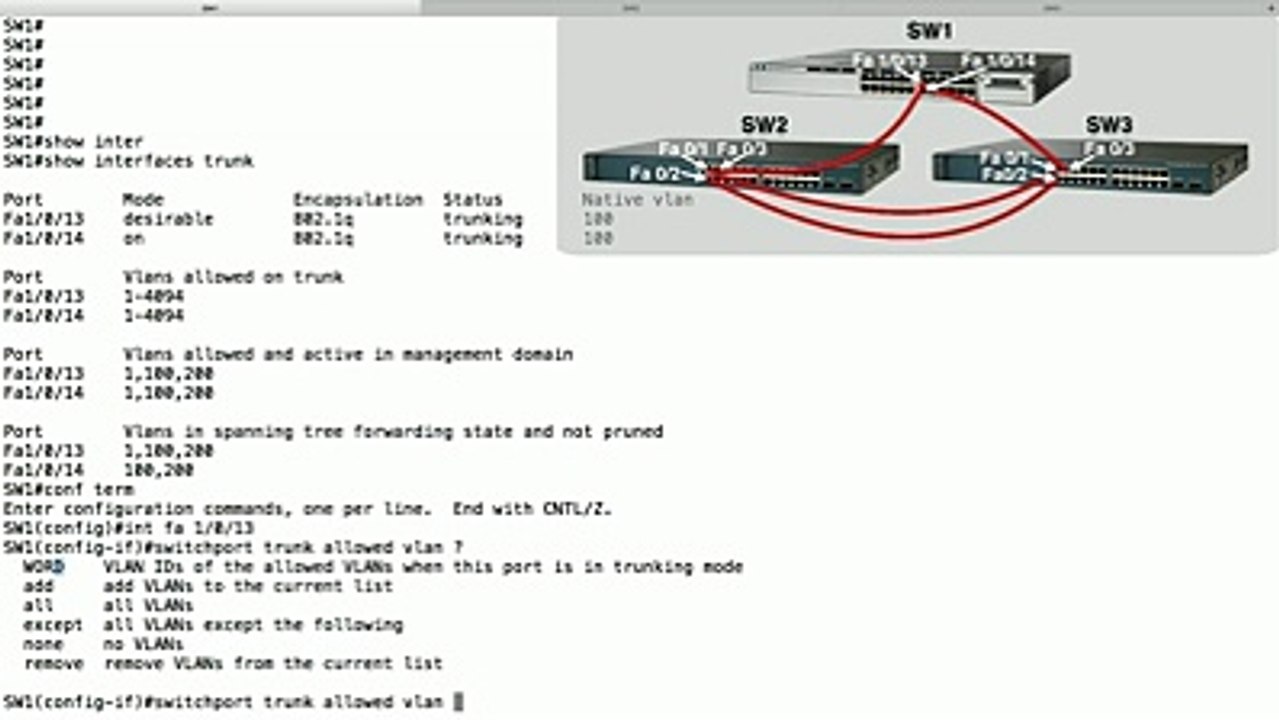 Lesson 2.5- VLAN Pruning - CCNP Routing and Switching SWITCH 300-115 Complete Video Course