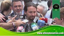 Pablo Iglesias en la movilización de taxistas en Madrid #TaxiEnLucha
