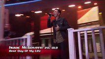 Isaac McGovern sings Best Day Of My Life   The Voice Australia 2014