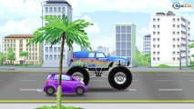 The Tow Truck's Car Wash and Car Service With Fire Truck | Truck cartoons for kids