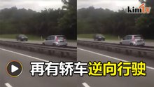迈威大道上逆向行驶   其他司机频频鸣笛警示