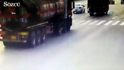 Cip akaryakıt tankerine böyle çarptı