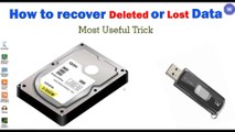 How to recover Deleted or Lost data