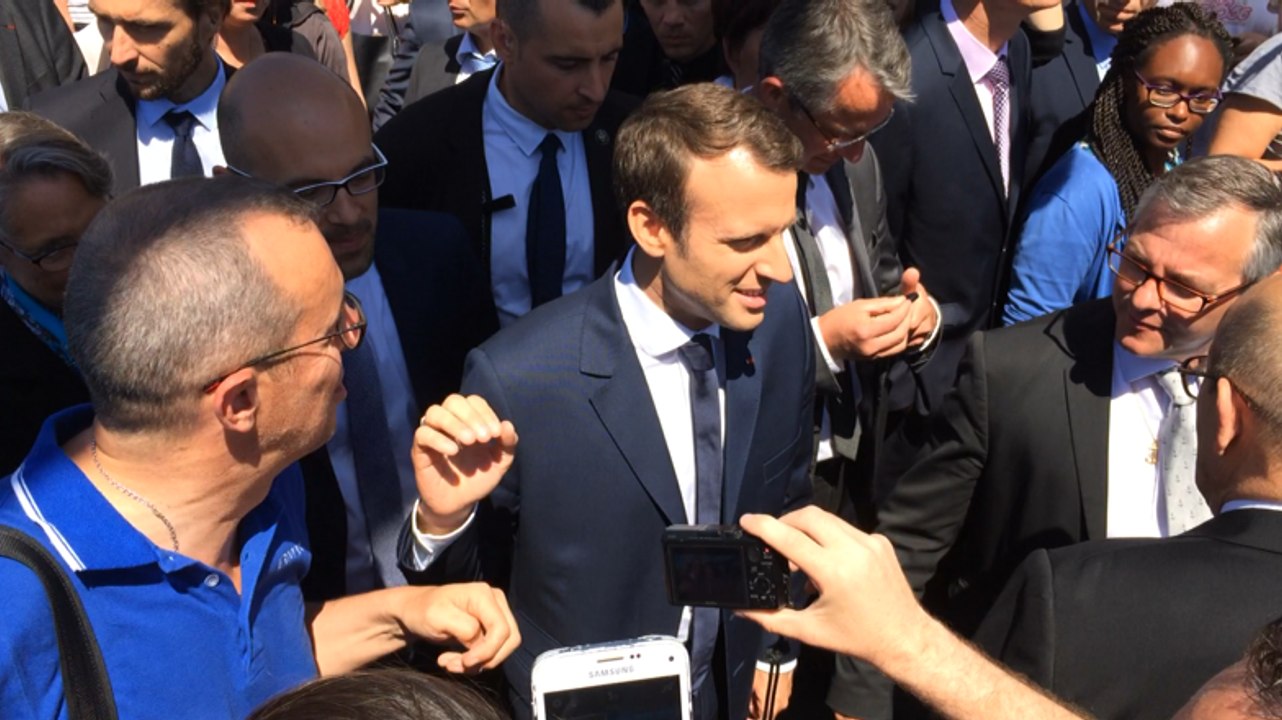 Emmanuel Macron en visite