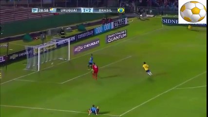 Golaço de cobertura de Neymar