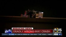 Deadly crash involving wrong-way driver shuts down I-10/I-17 transition