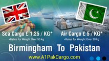 Send Cheap Cargo from Birmingham to Pakistan, Door To Door Service | A1 Pak Cargo