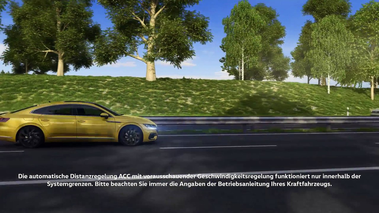 Die Assistenzsysteme im Volkswagen Arteon - Automatische Distanzregelung ACC