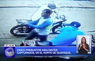 Cinco presuntos asaltantes capturados en el norte de Guayaquil