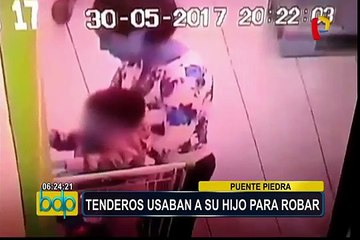 Puente Piedra: atrapan a tenderos que usaban a niño para robar