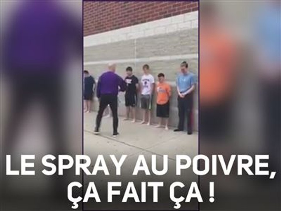 Le spray au poivre dans les yeux, ça fait mal, très mal