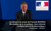 François Bayrou, pour redonner confiance dans la vie démocratique - Chancellerie - 010617