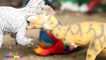Videos de Dinosaurios para niñosdsfe Yutyrannus v_s Rajasaurus  Schle