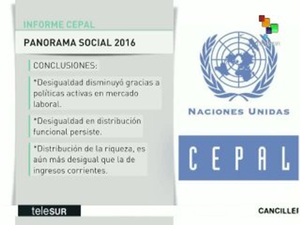 Conclusiones del informe anual de la CEPAL sobre Panorama social en AL