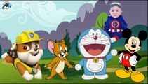Wrong Mouth Paw Patrol, Tom and Jerry, Doraemon, Mickey Mouse Finger Family Nursery Rhymes