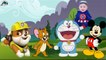Wrong Mouth Paw Patrol, Tom and Jerry, Doraemon, Mickey Mouse Finger Family Nursery Rhymes