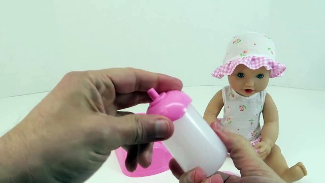 Baby Doll Potty Training Eats Foks and Poops and Pees on Toilet
