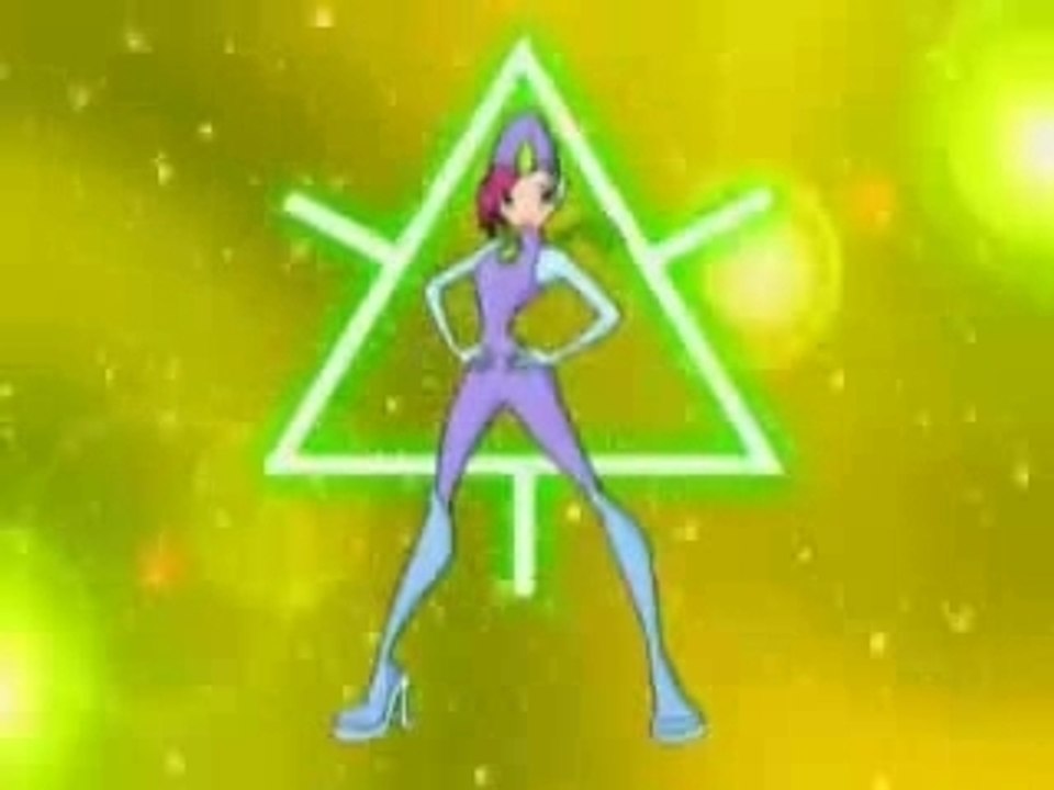 WinX Club Stella Tecna Musa Flora Transformation Anglais