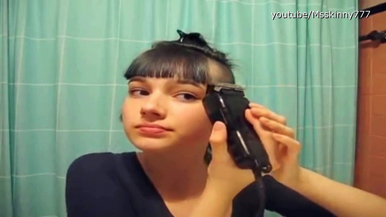 undercut buzzed bangs