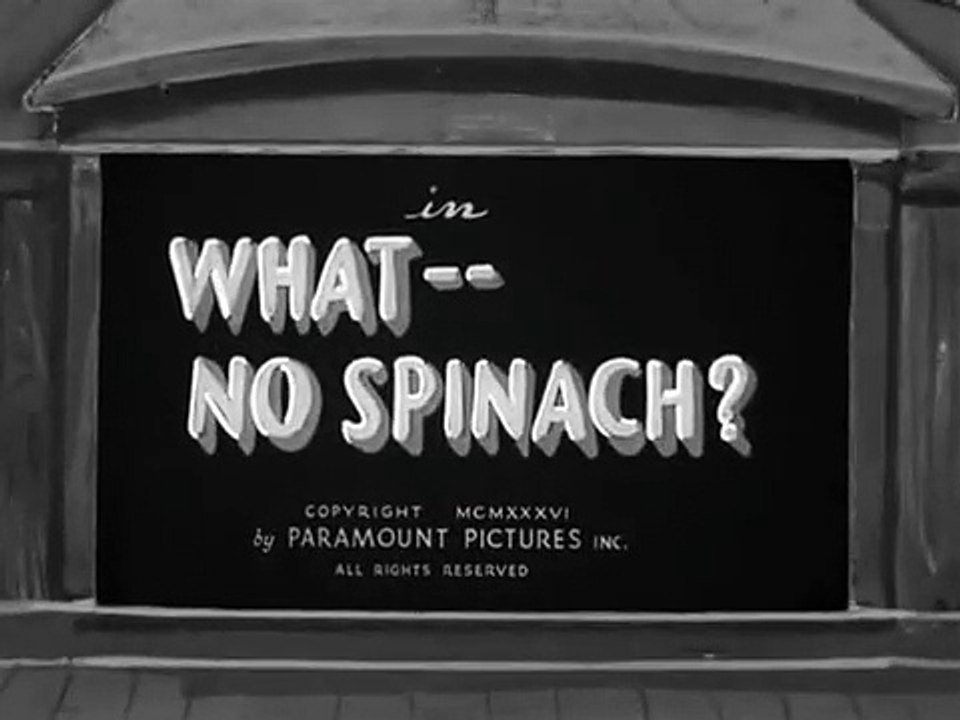 Popeye (1933) E 35 What - No Spinach