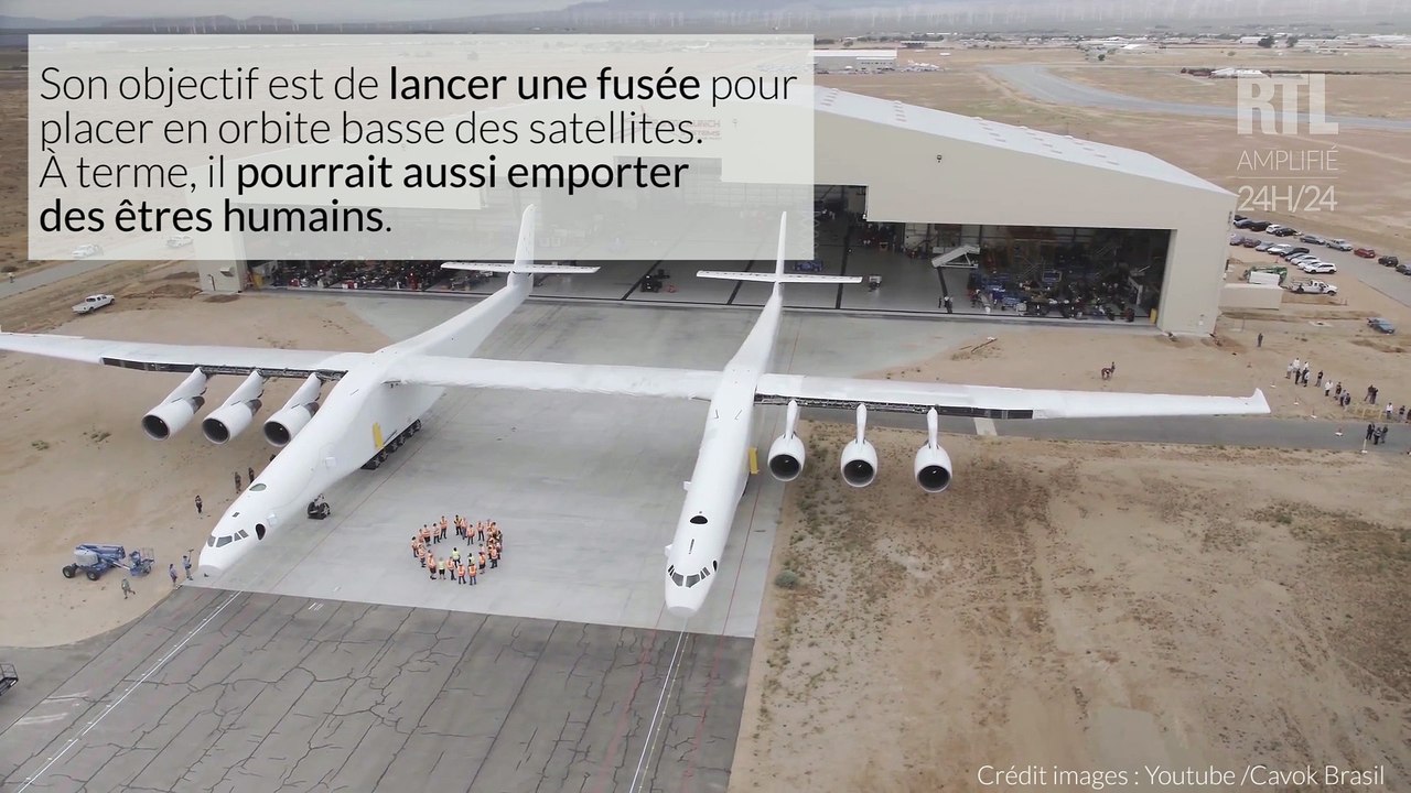 Stratolaunch, les images du premier avion lanceur de fusées
