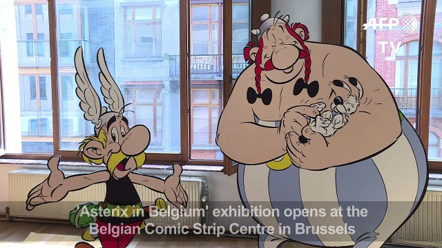 The exhibition 'Asterix chez les Belges' opens in Brussels