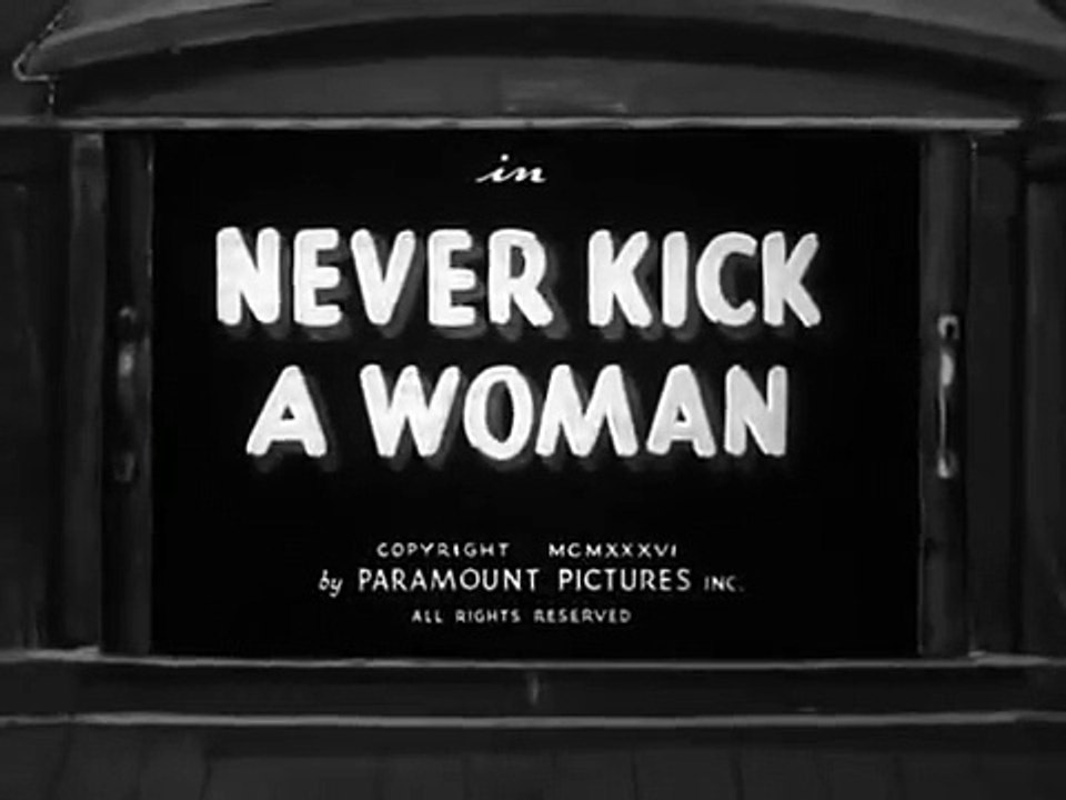 Popeye (1933) E 38 Never Kick A Woman