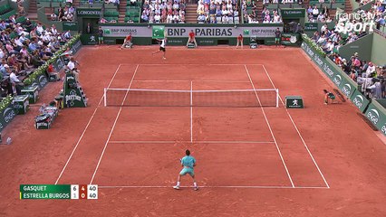 Roland-Garros 2017 : Le touché de balle de Gasquet qui se régale !