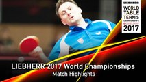 2017 World Championships Highlights | Jeoung Youngsik vs Lubomir Pistej (Round 1)
